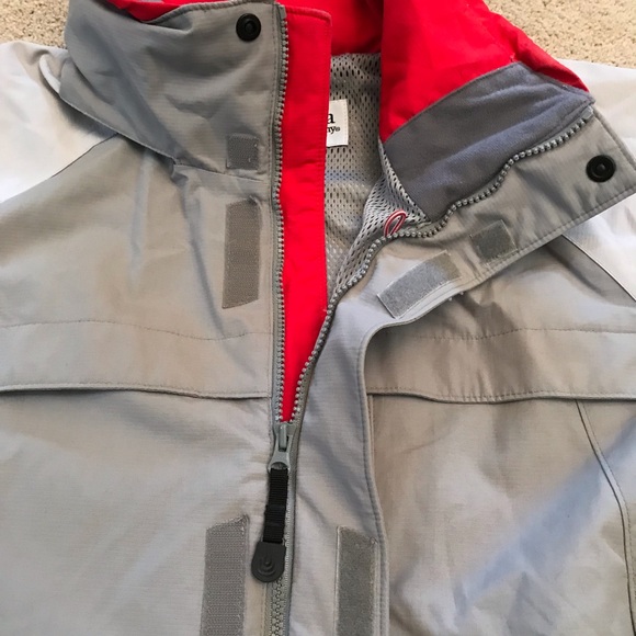 Columbia Mens Snow Ski Jacket Size Large Grey Hood Pockets Vented Outerwear - Picture 8 of 13